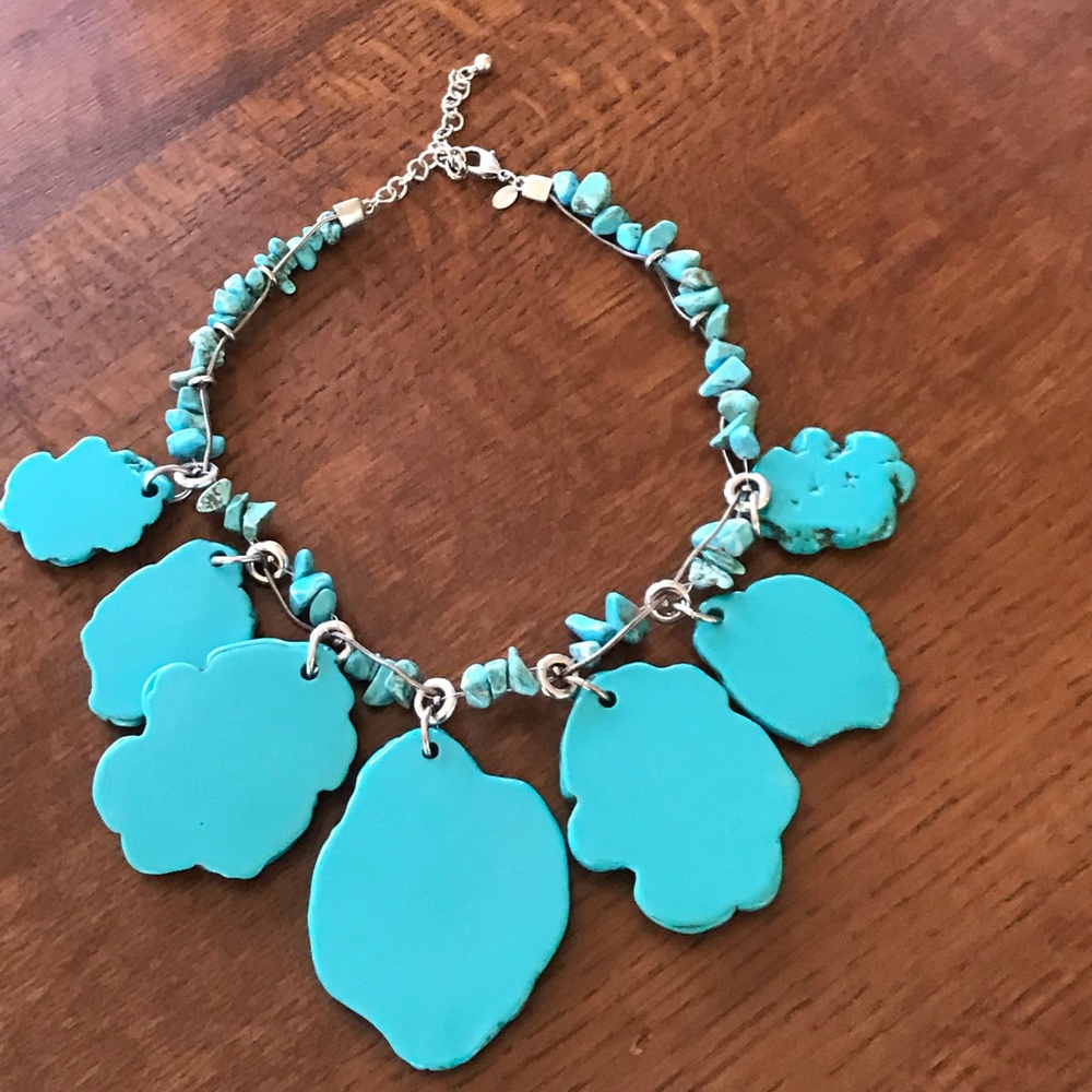 Chico’s unique turquoise necklace. Pre-owned.